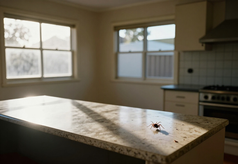 Termite damage in a Sadleir home before treatment